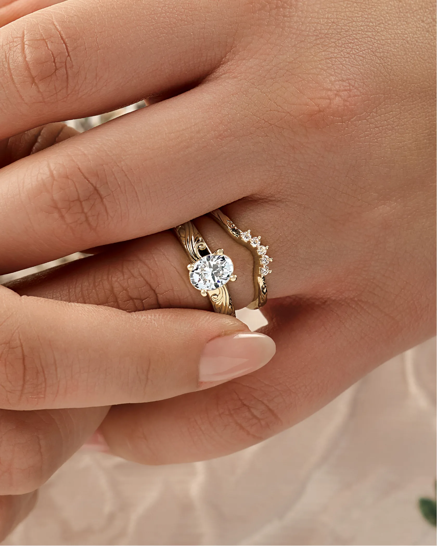 Straight, curved or designed as one.