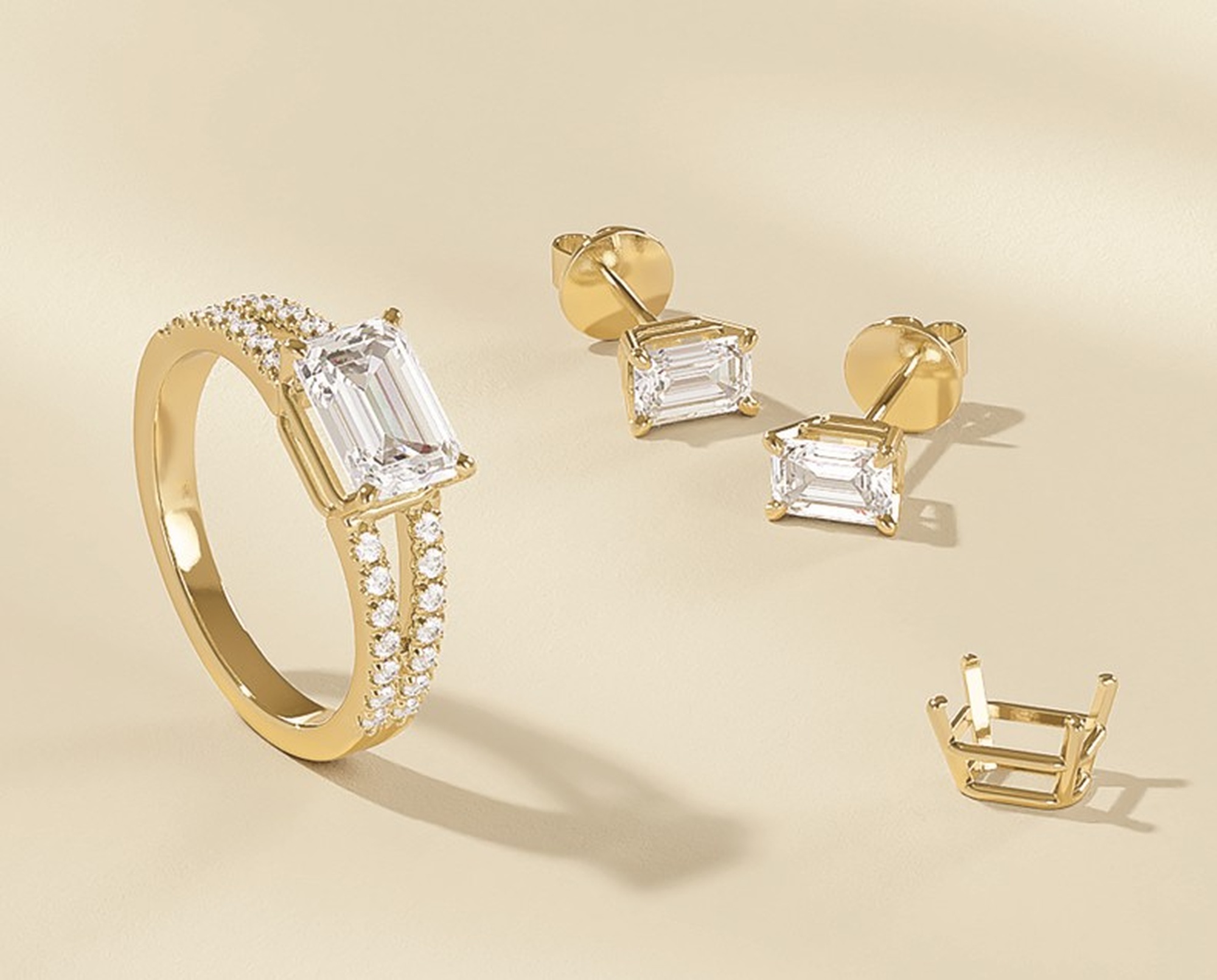 Custom diamond earrings