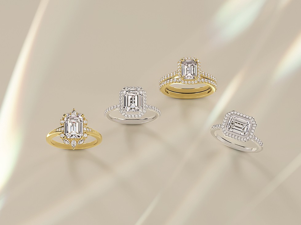 Halo engagement rings
