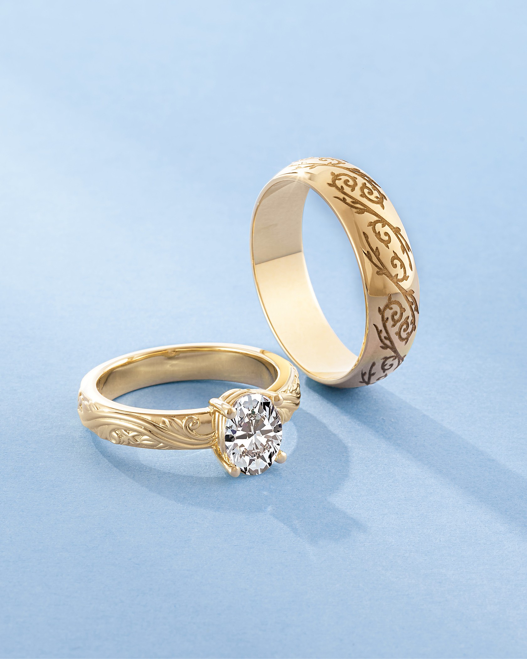 Vintage-inspired engagement rings